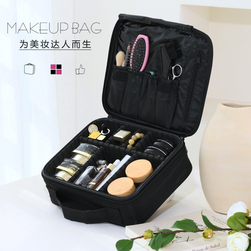 Selling Large-Capacity Travel Portable Cosmetic Bag Multi-Functional Cosmetic Case Removable Partition Cosmetic Case - Image 2
